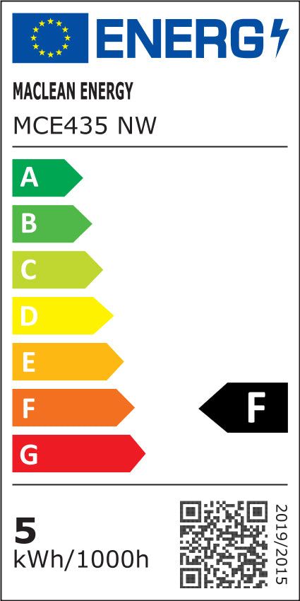 6x Maclean LED-lamp, GU10, 5W, 220-240V~, 50/60Hz, neutraal wit, 4000K, 400 lumen, MCE435 NW