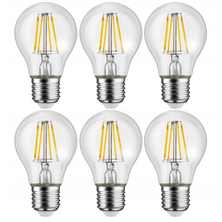 6x LED gloeilamp Maclean, E27, 11W, 230V, WW warm wit 3000K, 1500lm Retro edison decoratief A60, MCE280