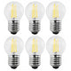 6x Maclean, LED gloeilamp E27, 6W, 230V, WW warm wit 3000K, 600lm, retro edison decoratief G45, MCE284