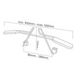 2x Maclean kledinghanger voor in de auto, hoofdsteunbevestiging, universeel, MC-870
