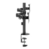 Maclean - Monitorbeugel voor 2 monitoren 17-32" - VESA 75x75 en 100x100 -tot 2x 9kg - MC-754N