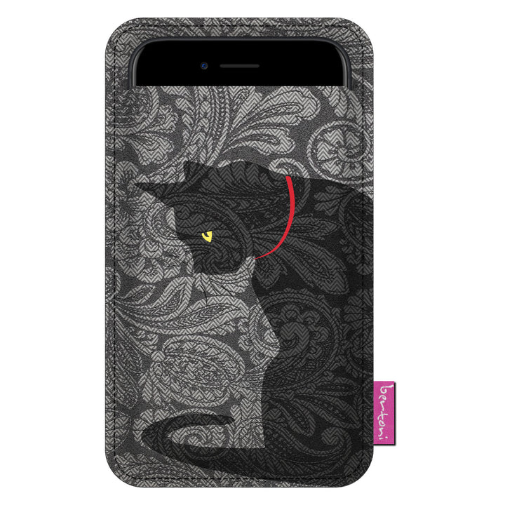 Bertoni smartphone case, in ecologisch vilt, 105x195 mm, blobpatroon, EE0027