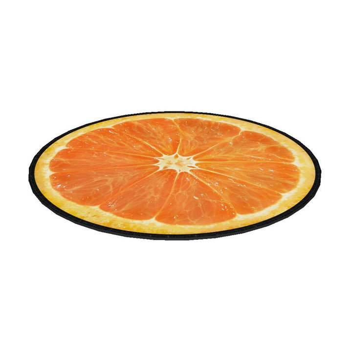 Coussin de chaise Bertoni, décoratif, feutre, 35 cm, orange, EE0066