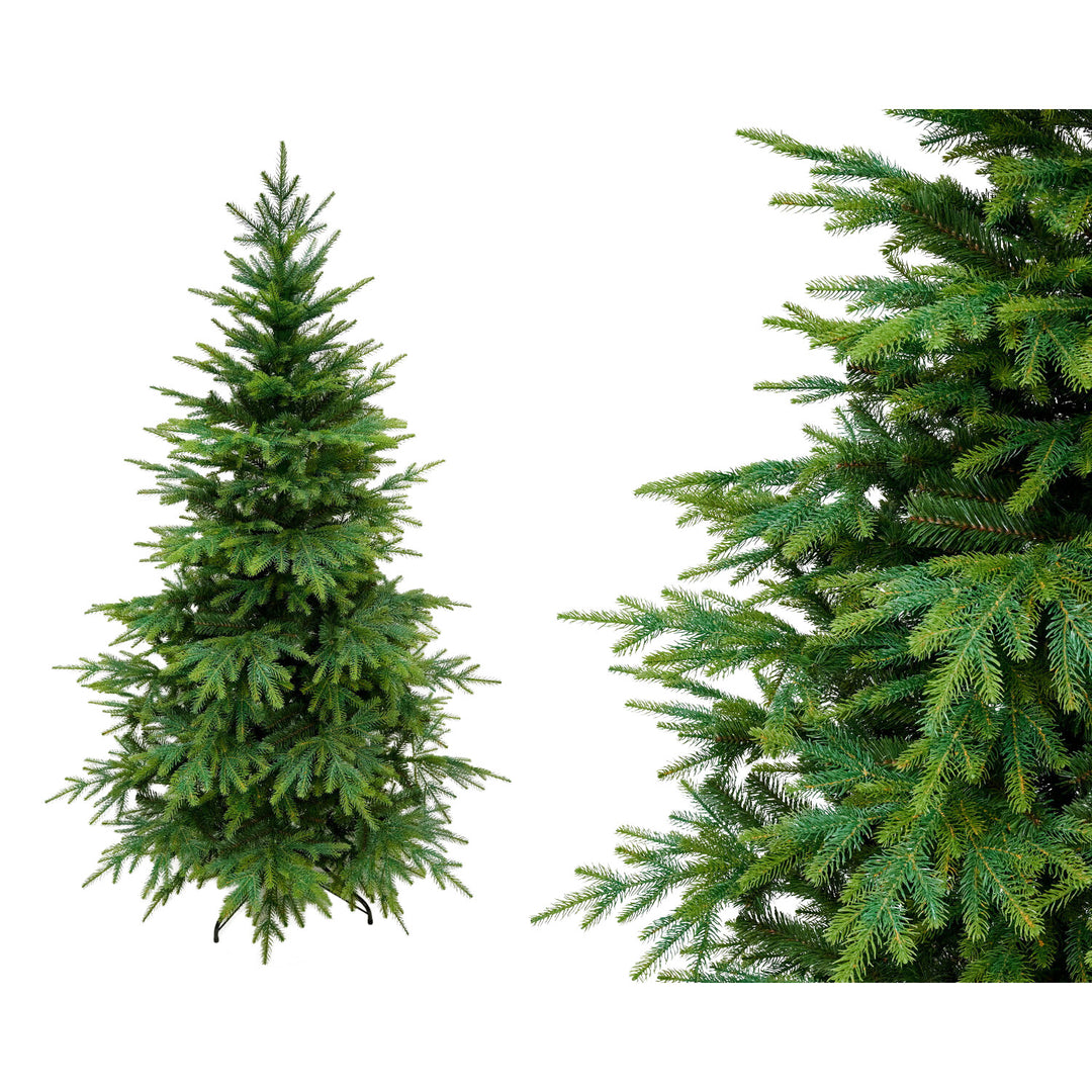Virpol kunstkerstboom, Kaukasisch spar, metalen voet, 190 cm
