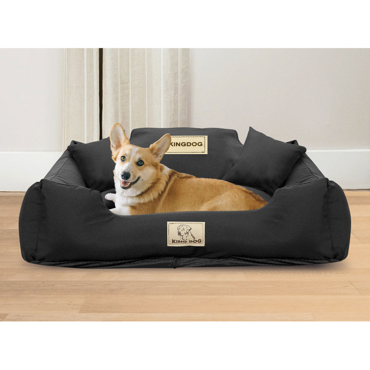 KINGDOG KINMIC75/65CZA hondenbed 75x65 cm zwart