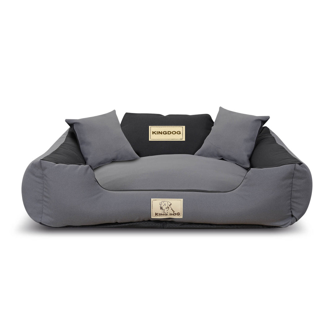 KINGDOG - Hondenbed / Dierenmand 75x65 cm - grijs/zwart