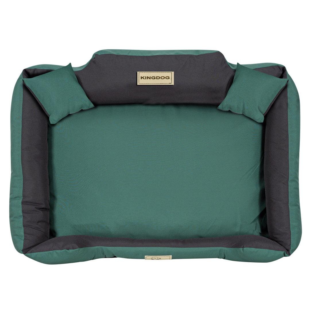 KINGDOG KINMIC115/95ZIE hondenbed 115x95 cm groen/zwart