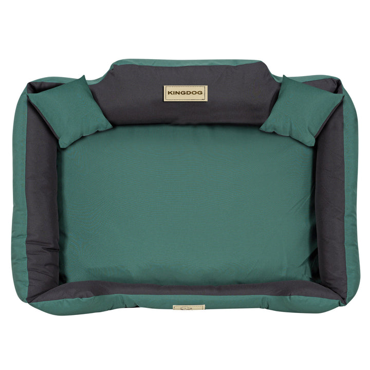 KINGDOG KINMIC115/95ZIE hondenbed 115x95 cm groen/zwart