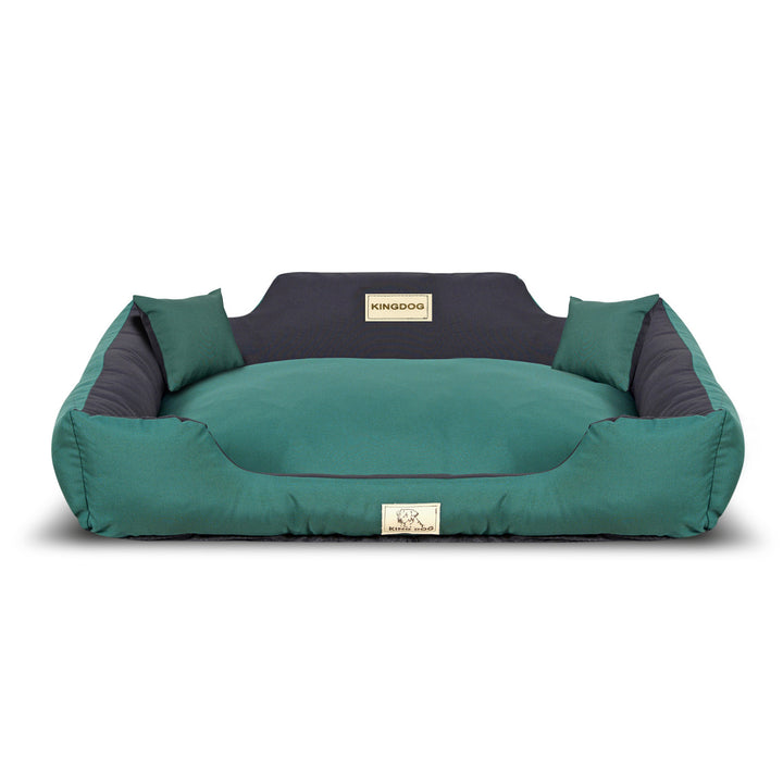 KINGDOG KINMIC115/95ZIE hondenbed 115x95 cm groen/zwart