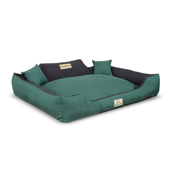 KINGDOG KINMIC115/95ZIE hondenbed 115x95 cm groen/zwart