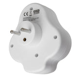 Maclean-stopcontact, stekkerdoos met 2 stopcontacten en USB A/C 2,4 A, type E, 2x16 A, MCE336 E