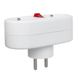 Maclean MCE337 Stopcontact Splitter met 2 stopcontacten en aan/uit schakelaar type E 2x16A