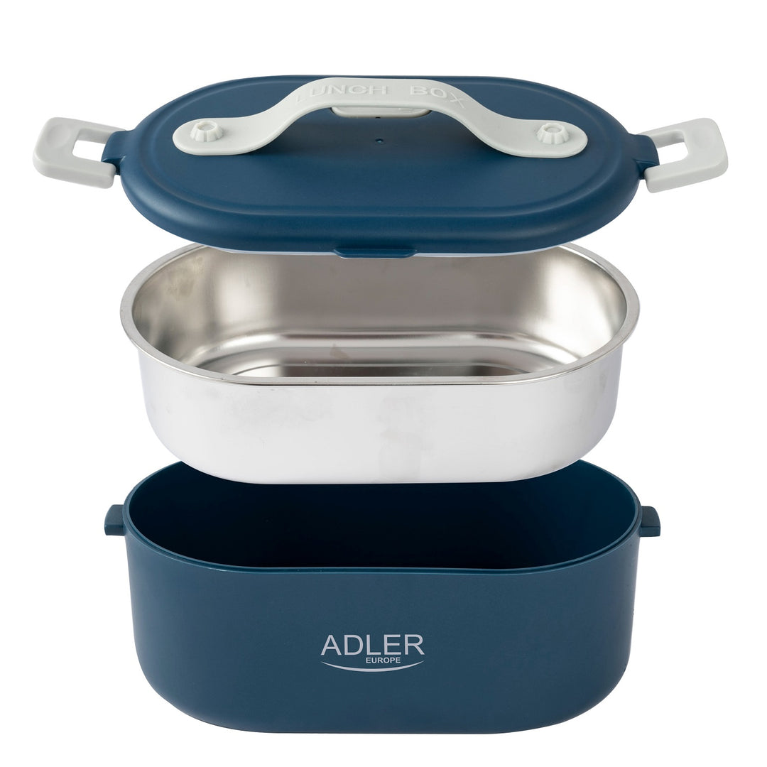 Verwarmde voedselcontainer 0,8 liter Adler AD 4505 blauw