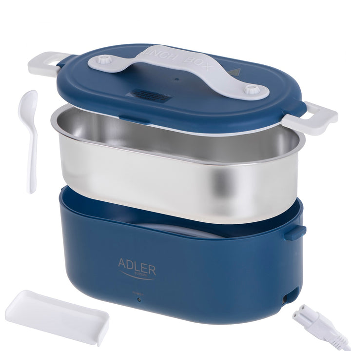 Verwarmde voedselcontainer 0,8 liter Adler AD 4505 blauw