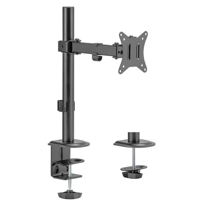 Maclean bureausteun voor LCD-monitor, enkele arm, VESA 75x75 en 100x100, 17-32", 9kg, MC-572N
