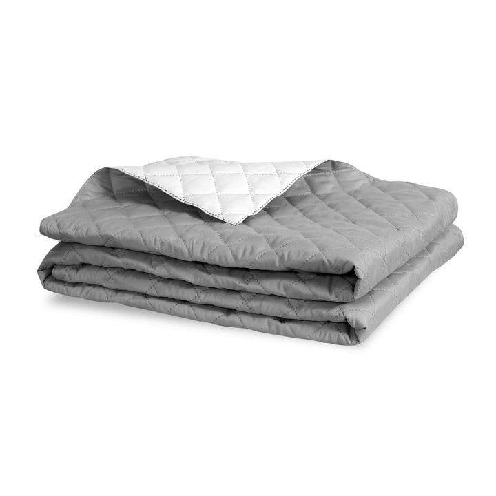 Medicline sprei, omkeerbaar, doorgestikt, grijs en wit, 160x200 cm