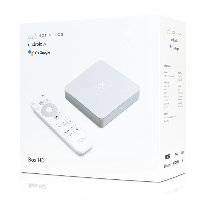 Multimedialny Homatics, Android TV 11, 32 GB, 1,5 GB RAM, Box HD