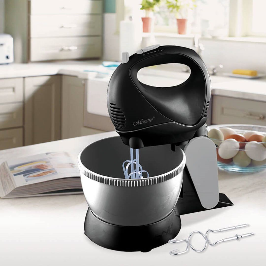 Maestro MR-550 - mixer met roterende kom - 5 snelheden, Turbofunctie - 600W - zwart