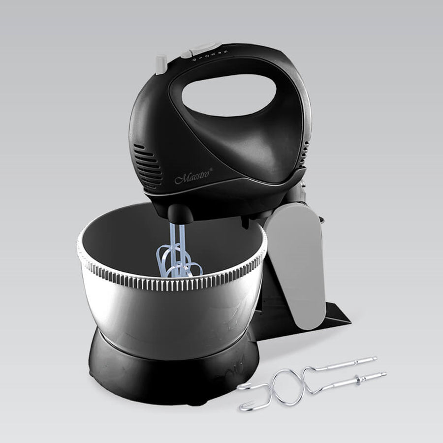 Maestro MR-550 - mixer met roterende kom - 5 snelheden, Turbofunctie - 600W - zwart