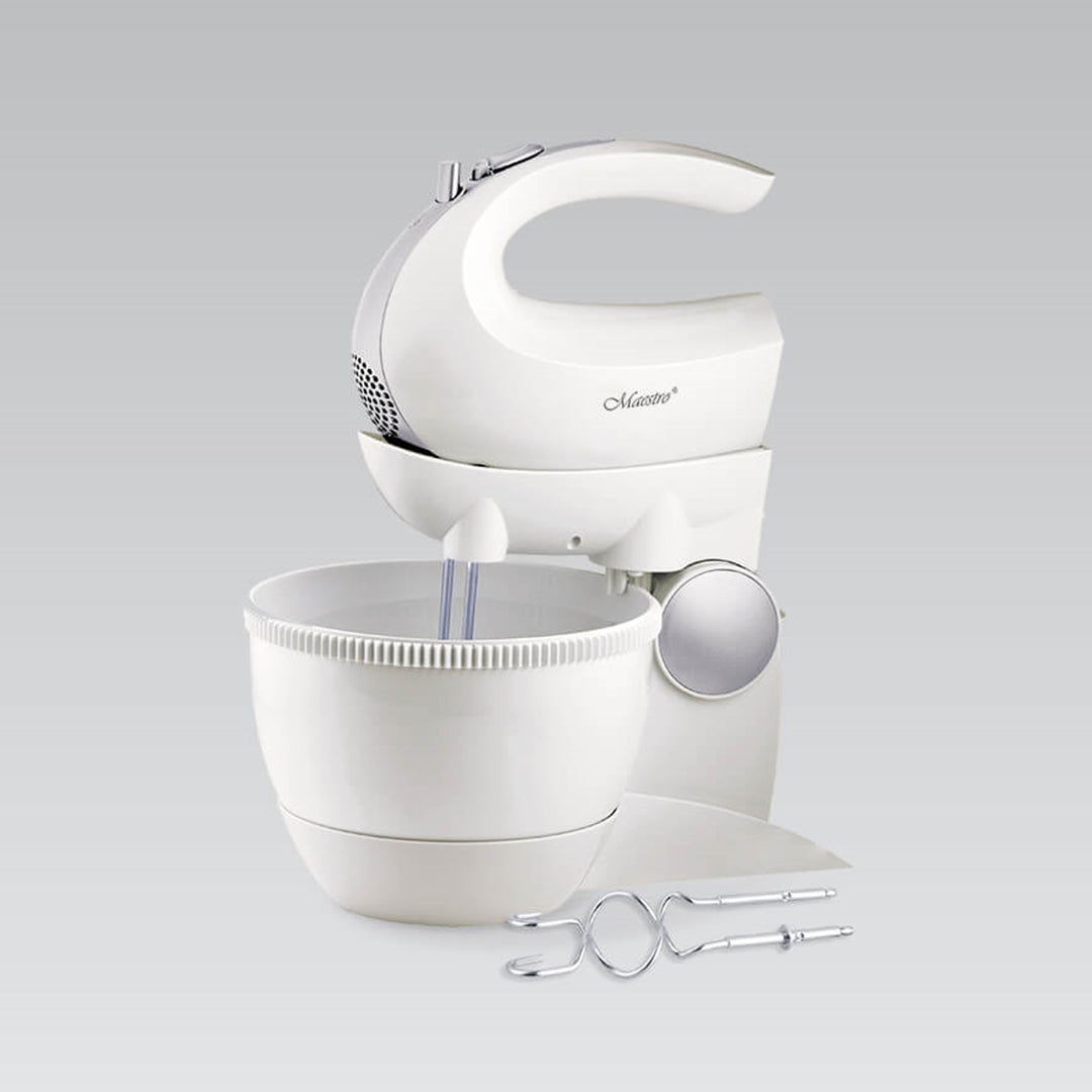 Maestro MR-556 - mixer met roterende kom - 5 snelheden, Turbofunctie - 600W - Wit