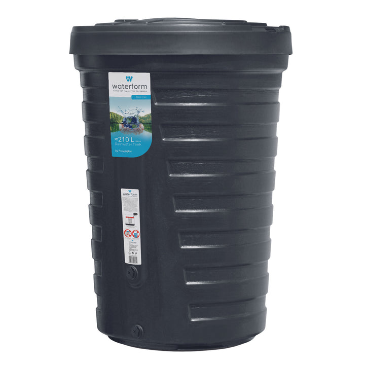 Prosperplast - Raincan regenwatertank - Regenton - 210 liter - zwart