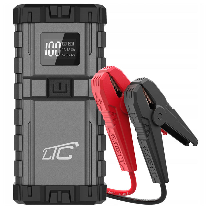 LTC - Jumpstarters - Acculader / Powerbank  - 24000MAH/2500A - QC TYPE-C PD 65W/USB OUT 3A DC 12V
