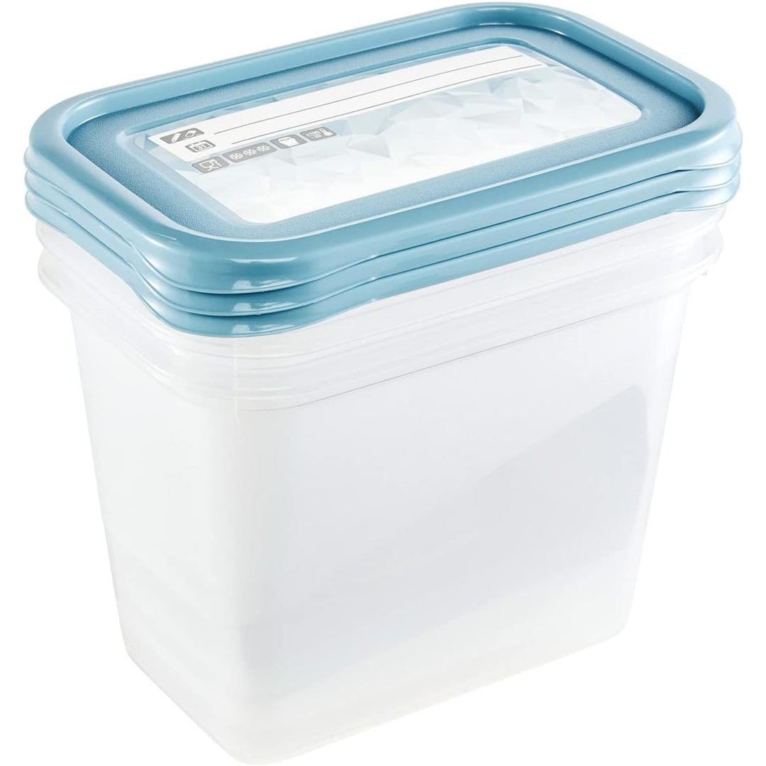 Keeeper - Vershoudbakjes set van 3 stuks - 1000 ml - Mia Magic Ice - Blauw