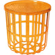 BranQ - Bijzettafel - Salontafel - Rond - Met opbergmand - 40 x 40 x 40 cm - Honing Gold