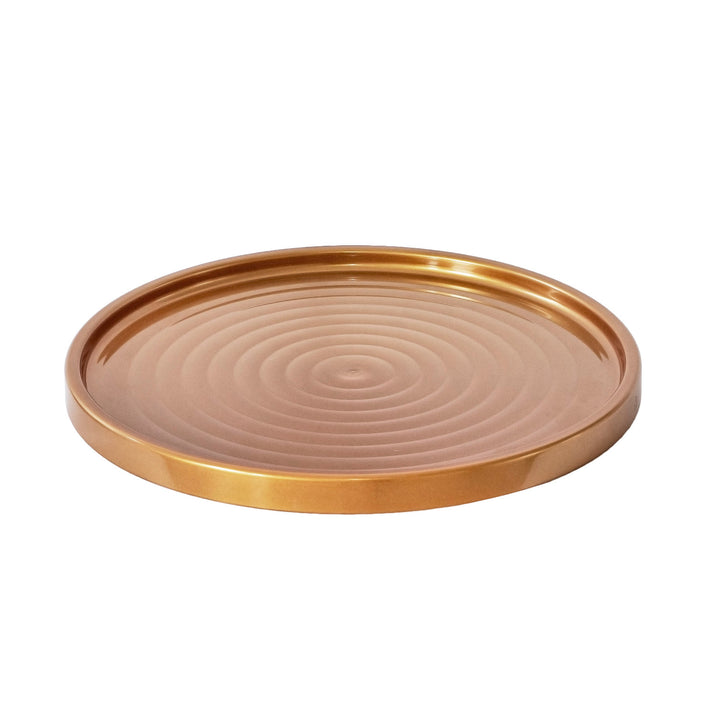 BranQ - Bijzettafel - Salontafel - Rond - Met opbergmand - 40 x 40 x 40 cm - Gold