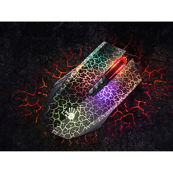 A4Tech Bloody - Muis - USB Type-A - Laser 6200 DPI Ambidextrous - Blazing A70 geactiveerd