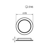 Maclean - Set van 5 stuks Led-paneel - SLIM inbouw - 18W - Neutraal Wit 4000K - 170*26mm - 1900 lm, MCE372 R